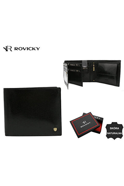 Other Elegant men's leather wallet without external clasp - Rovicky