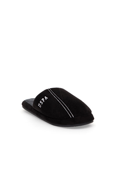 U.S. Polo Assn. Men's Black Slippers 50317761-Vr046