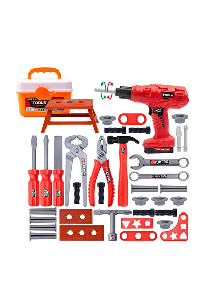 NEXTLY Kids Tool Set: 42-Piece Realistic Builder Kit with Electric Drill, Safe & Durable