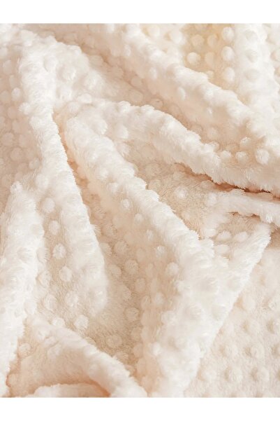 LC Waikiki Lcw Baby Ecru Duma's Baby Girl Blanket with Bud Pattern 90X110 cm