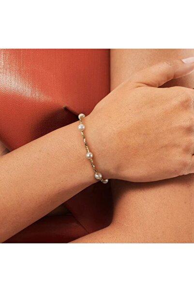 delis Bratara din argint 925 pentru dama, JW1723, model perlute neregulate, placata cu rodiu