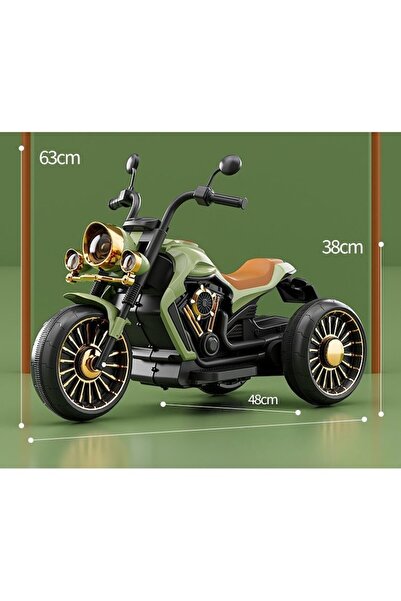OEM 3-wheel electric motorcycle with Bluetooth and music, ages 1-8