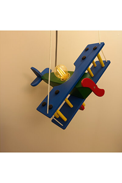 Tahtart Çocuk Odası Ahşap Uçak Avize