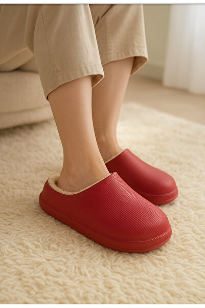 Hızlı Al Winter Cros Slippers with Fur Inside. Winter Slippers Made of Eva Material.