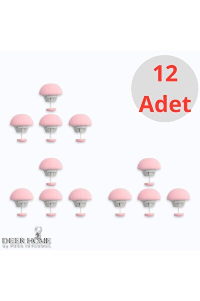 Pera İstanbul Practical 12-Piece Mushroom Shaped Quilt Fixing Pin Button Clip Sheet Duvet Cover Fixer