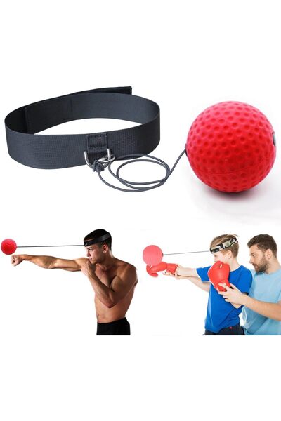 Saharaz Boxing Ball Boxing Reflex Ball Training Hand Eye Coordination with Headband,for Training & Fitness