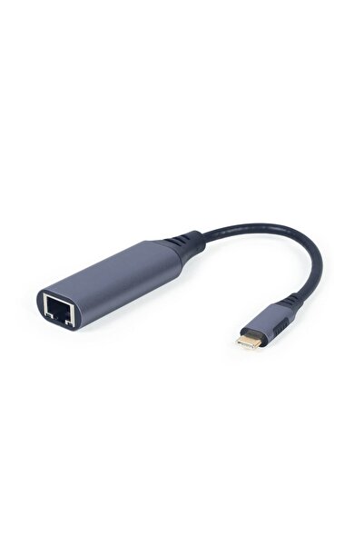 Gembird Adaptor retea USB Type-C A-USB3C-LAN-01, 1xLAN, gri, Plug & Play