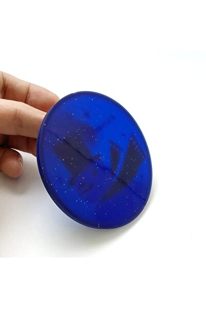 Flippy Θήκη για ποτήρια, Flippy, μοντέλο χιονάνθρωπου, PVC, 10 cm, ανθεκτική στη θερμότητα, μπλε