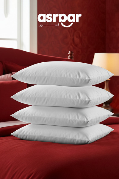 Asraar 4 Pieces | Microfiber Cushion Filler - White - 50x30 cm