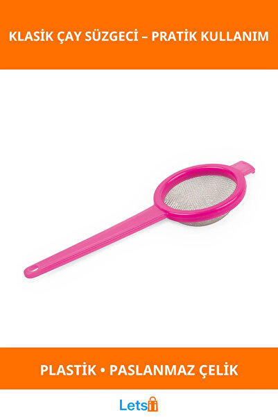 Letsii Ergonomic Colorful Classic Tea Strainer Stainless Steel