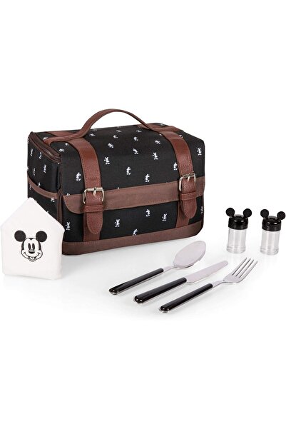 Generic حقيبة غداء أونيفا (وقت النزهة) من ديزني ميكي ماوس (تصميم متدرج ومكرر)