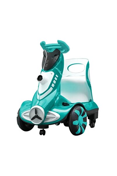 NEXTLY Interactive Kids' Electric Scooter: Green, Music & Bubbles, Parental Control