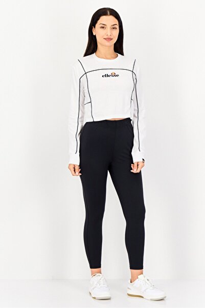 Ellesse Women Sportswear Fit Long Sleeve Outdoor Crop T-Shirt, White