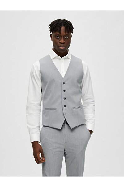 SELECTED Weste Viskosemix Slim Fit