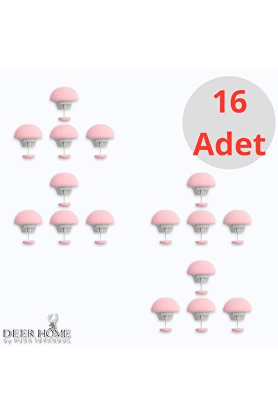 Pera İstanbul Practical 16Pcs Mushroom Shaped Quilt Fixing Pin Buttoned Clip Bed Sheet Duvet Cover Fixer