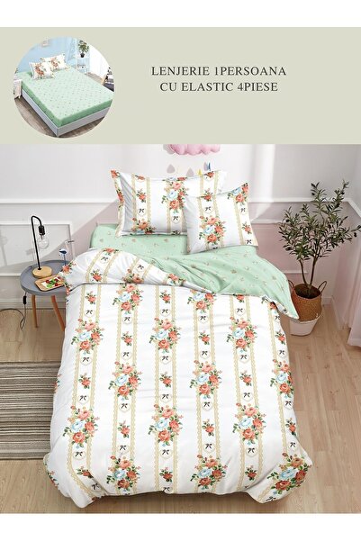 CHIRASO CHIRASO Bedding, Finet, 1 person, 4 Pieces, ELASTIC Sheet 140x200cm, Cover 155x200, 2 Pillowcases