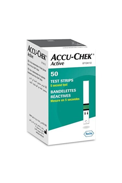 Roche Accu-Chek Active blood glucose test strips, 50 pcs,