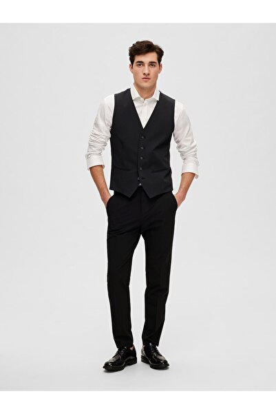 SELECTED Weste Viskosemix Slim Fit