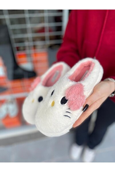 Mejit Kitty Temalı Cute Unisex Ev Terliği Panduf