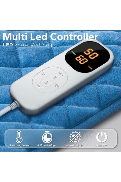 CONOYAR Hot Heating Pad for Period Cramps & Back Pain, 60 x 30 cm, 6 Heat Settings, 4 Timers