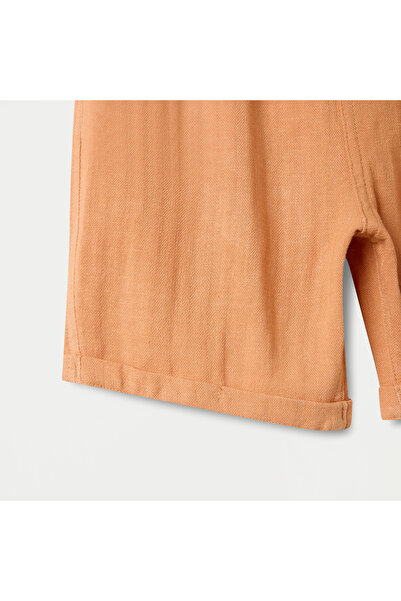 Juniors Solid Shorts with Drawstring Closure and Pockets