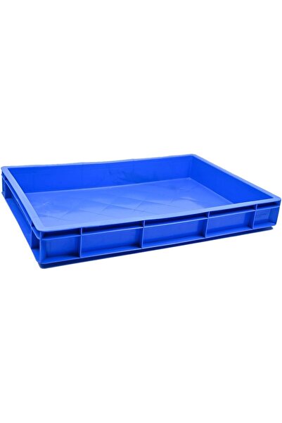 Ethic Solutions Plastic Catering Crate Box 600×400×80mm 19L Heavy Duty Blue