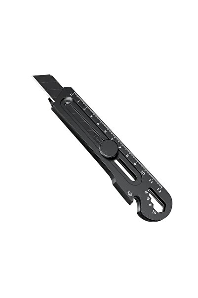 NEXTLY 6-in-1 Stainless Steel Multi-Tool: Cutter, Opener, Screwdriver, Hex Keys, Ruler