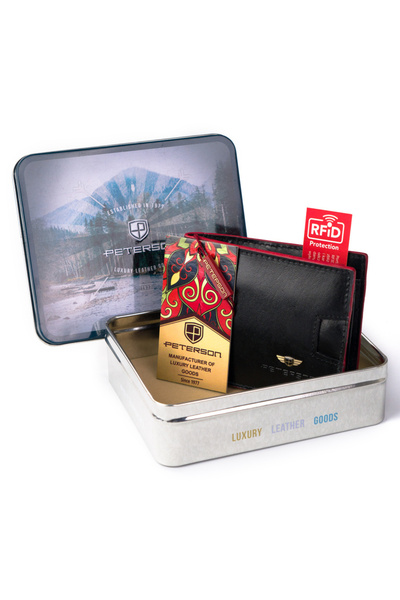 Other Elegant men's wallet with a red accent - Peterson