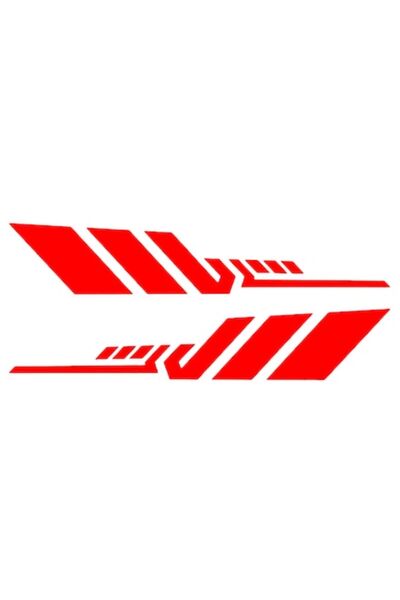 Oracal Set 2 stickere decorative, laterale auto, 40cm, rosu