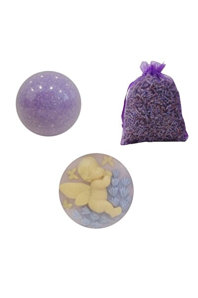 Creatii din lavanda Set cadou cu lavandă: 7 pliculețe (25 g), 1 bombă de baie (150 g), 1 săpun cu lavandă (100 g)