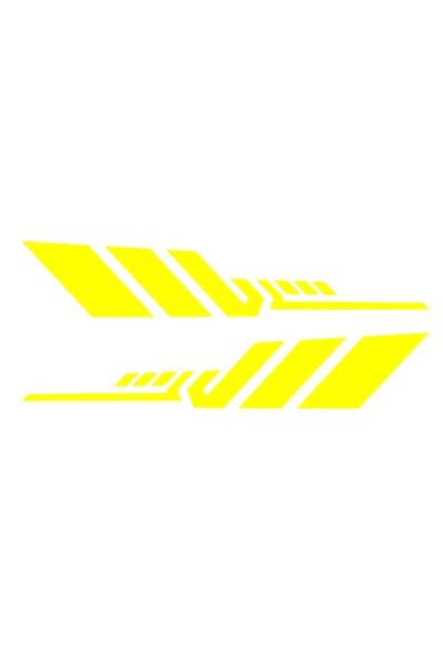 Oracal Set 2 stickere decorative, laterale auto, 40cm, galben