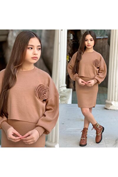 ALPİDS ROCHIE FETĂ CU DETALII TRICOTATE ROSE