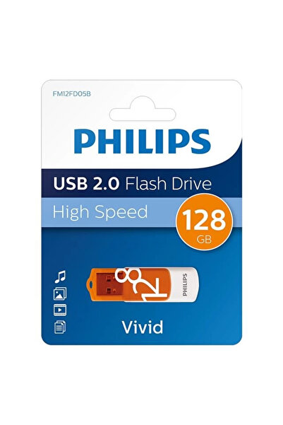 Philips Vivid Serisi 128GB USB 2.0 High Speed Flash Bellek (FM12FD05B/00)