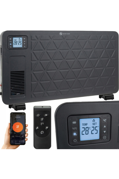 zola Smart electric convector, 2300W, 3 speeds, adjustable thermostat, mode, 24h timer, protection