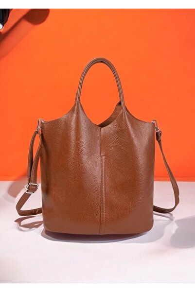 OEM Elegant practical women's handbag, faux leather - R240878 (Brown)