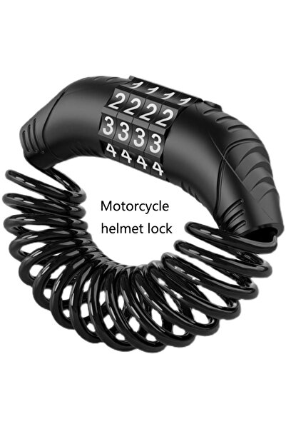 Choice 1 PCS Universal Motorcycle Electric Cars Security Helmet Password Wire Lock Portable Anti-theft M...