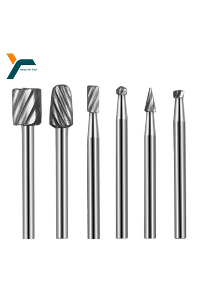 Choice 6 قطعة أداة دوارة مجموعة لقمة مثقاب صغيرة 3.1 مللي متر عرقوب راوتر طحن نتوءات قاطعة المطحنة للخشب...