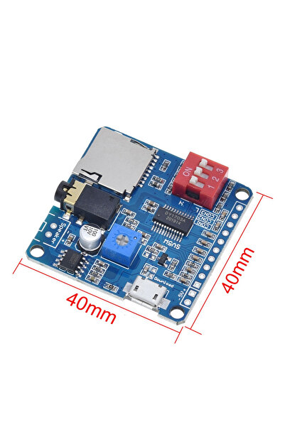 Choice Voice Sound Playback Module Arduino MP3 Player Module UART I/O Trigger Class D Amplifier Board 5W...