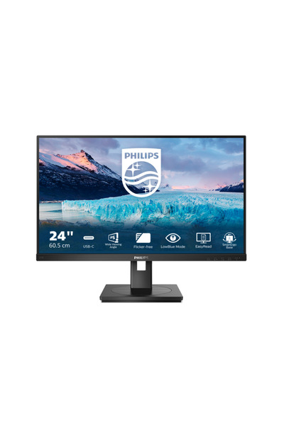 Philips 243S1/00 23.8 " FHD IPS 100Hz USB-C RJ45 Οθόνη Pivot με ηχεία