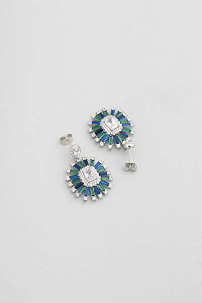 So CHIC... Yakamoz Esintisi 18 Ayar Beyaz Altın Kaplama Gümüş Küpe