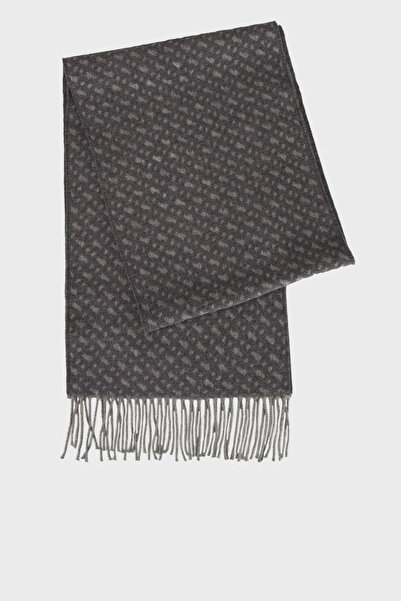 BOSS 30 x 168 cm Logolu Yünlü Saçaklı Atkı Erkek ATKI 50549851 030