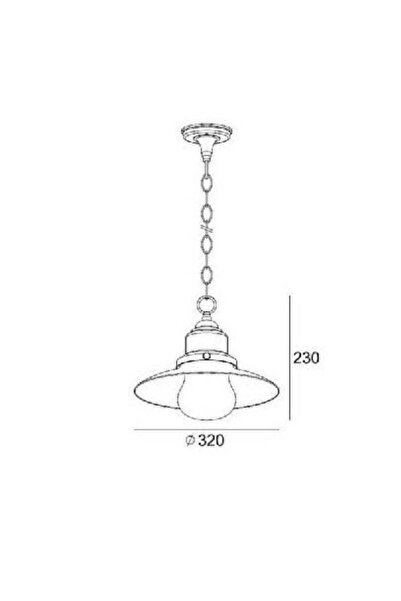RFAN Lampă de perete pentru exterior, Model 563/26, Material aluminiu, IP44, 1 x E27, Alb-Auriu