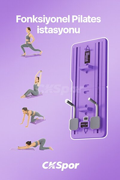 SLİPT Pilates Tahtası Seti Reformer Etkili Çok Amaçlı Direnç Lastikli Diz Min...