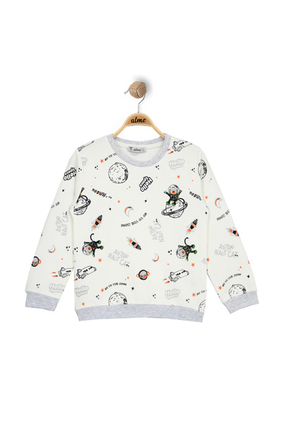 Alme سترة رياضية للأولاد بتصميم الفضاء