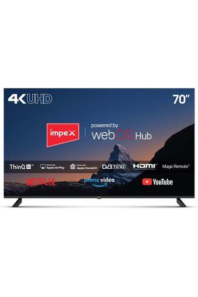 İMPEX FIESTA 70 70-inch 4K UHD Smart LED TV (WebOS, ThinQ AI)