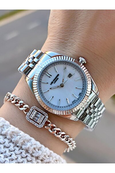 Lee Cooper Women's Wristwatch Bc.08210.320 with Steel Strap 3 Atm Water Resistant 2 Years Warranty