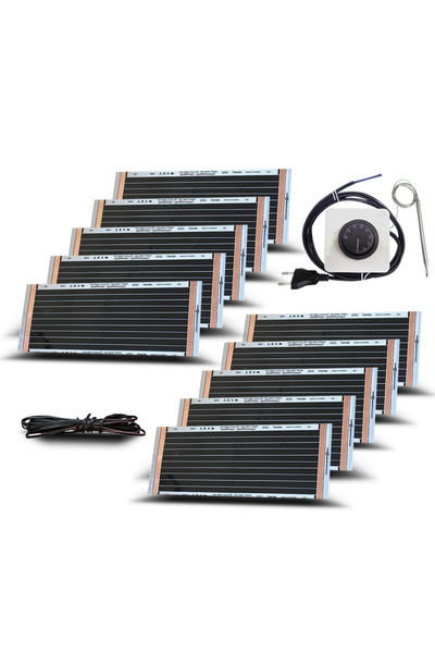 MULTİ SAN MULTİSANAYİ 25x50 cm Karbon Isıtıcı Film Termostatlı ve Keçeli Seçe...