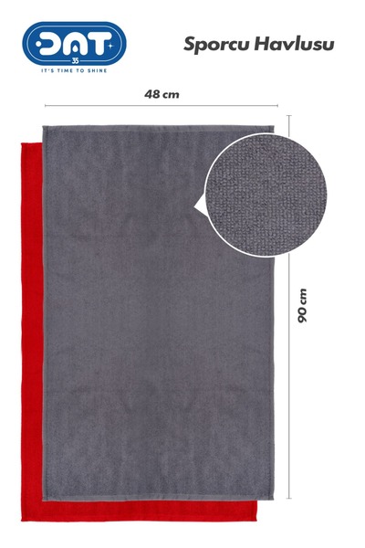 DAT35 Gym Fitness Spor Havlusu – Siyah Sporcu Havlusu Hızlı Kuruyan Ter Emici Microfiber