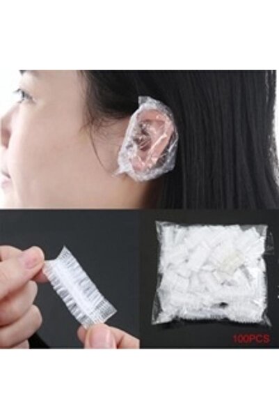 Choice 100Pcs Disposable Hairdressing Earmuffs Salon Clear Ear Cover Ear Protection Hair Dye Protect Cap...