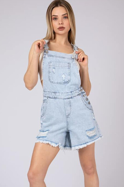 FashionForYou Amos boyfriend denim jumpsuit in blue, 32